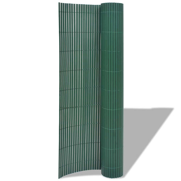 Cerca de jardim dupla face PVC 90x500 cm verde