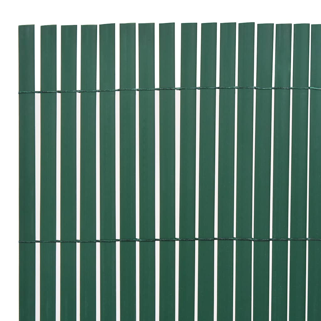 Cerca de jardim dupla face PVC 90x500 cm verde