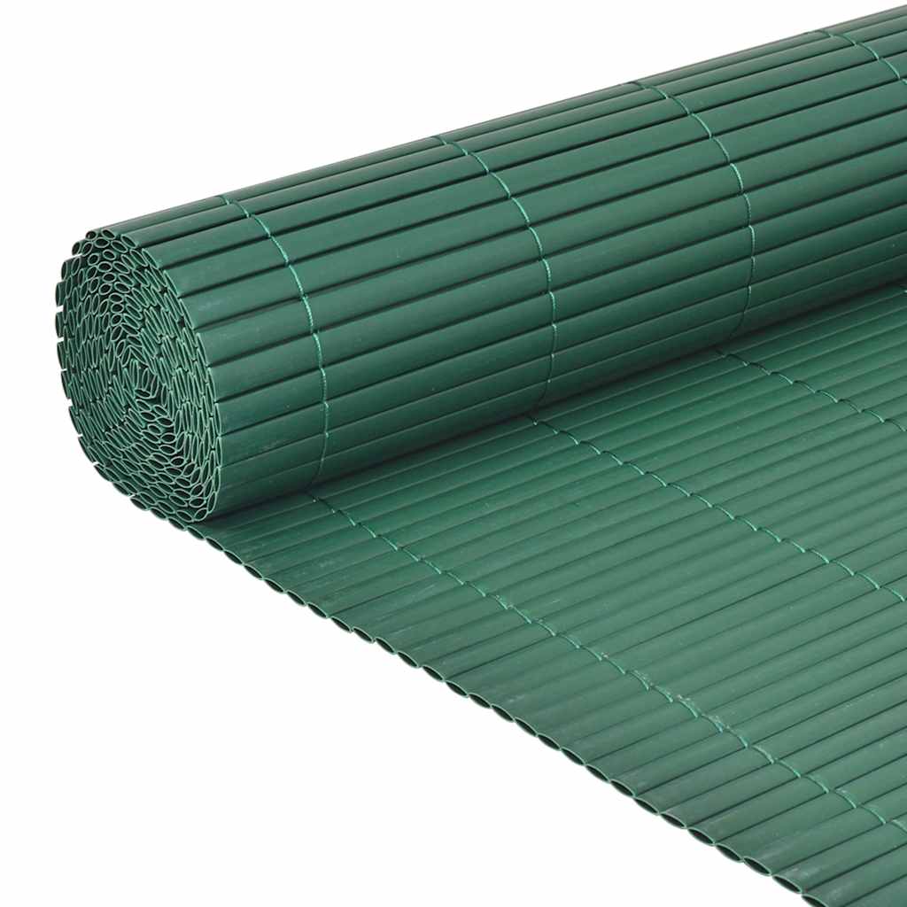 Cerca de jardim dupla face PVC 90x500 cm verde
