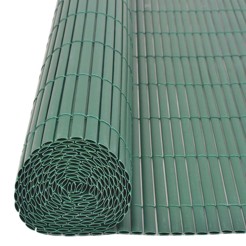 Cerca de jardim dupla face PVC 90x500 cm verde