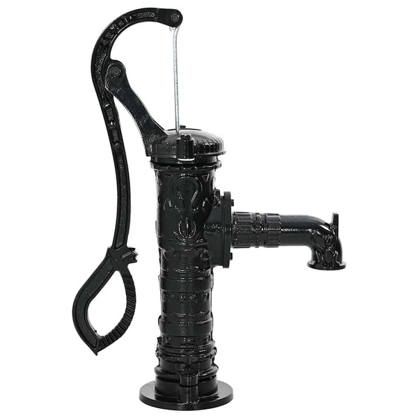 Bomba de água manual para jardim em ferro fundido
