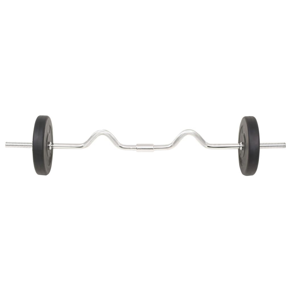 Conjunto de barra e halteres 30 Kg