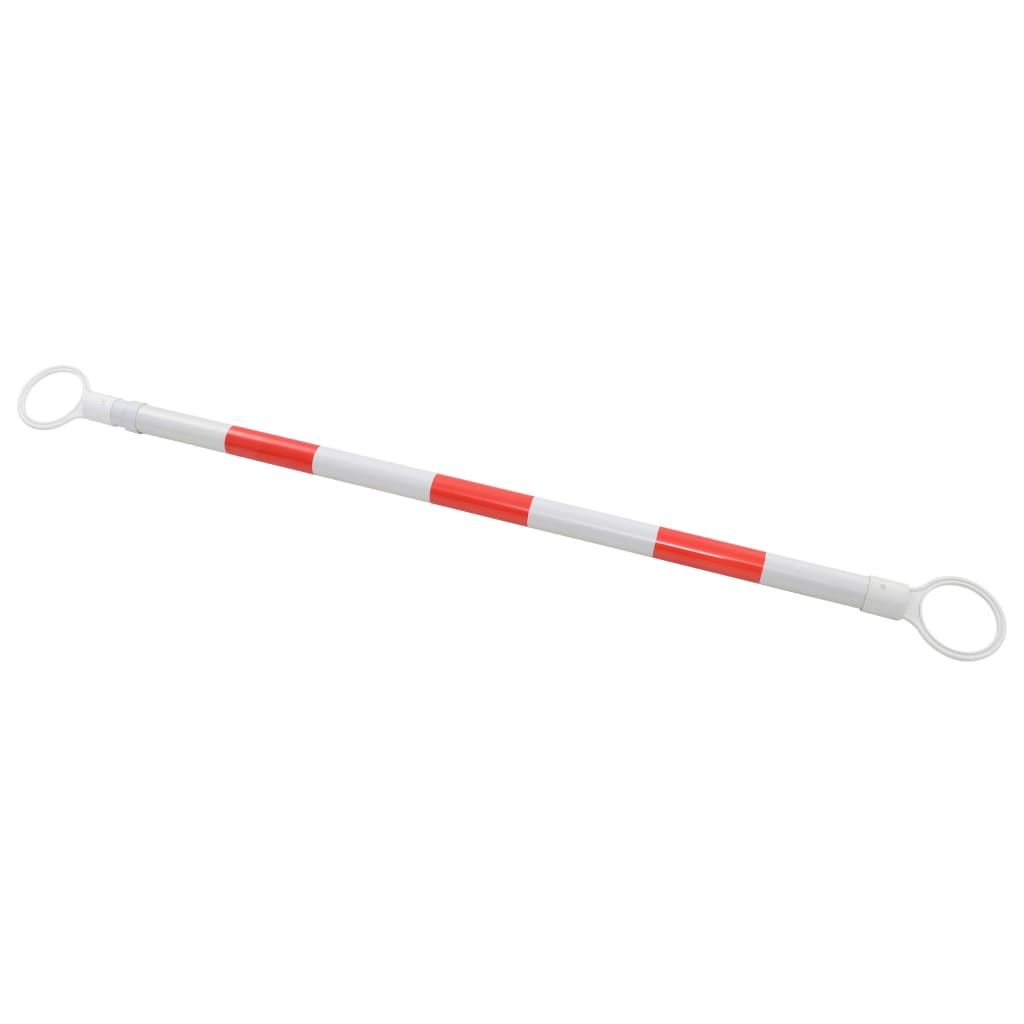 Barras retráteis p/ cones sinalização 2 pcs plástico 116-197 cm