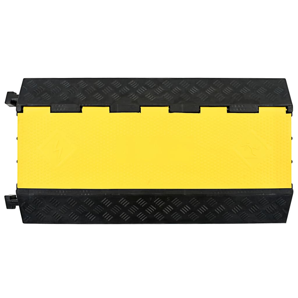 Rampa protetora de cabos 3 canais borracha 93 cm