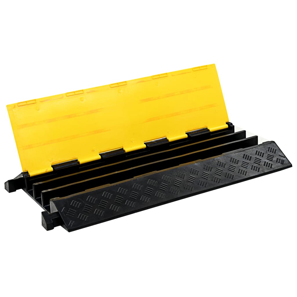 Rampa protetora de cabos 3 canais borracha 93 cm