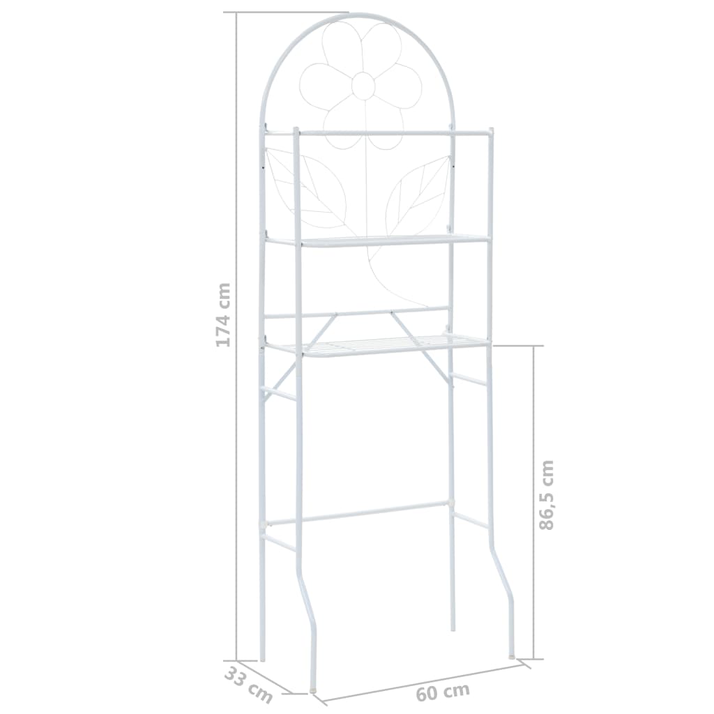 Toalheiro branco 60x33x174 cm