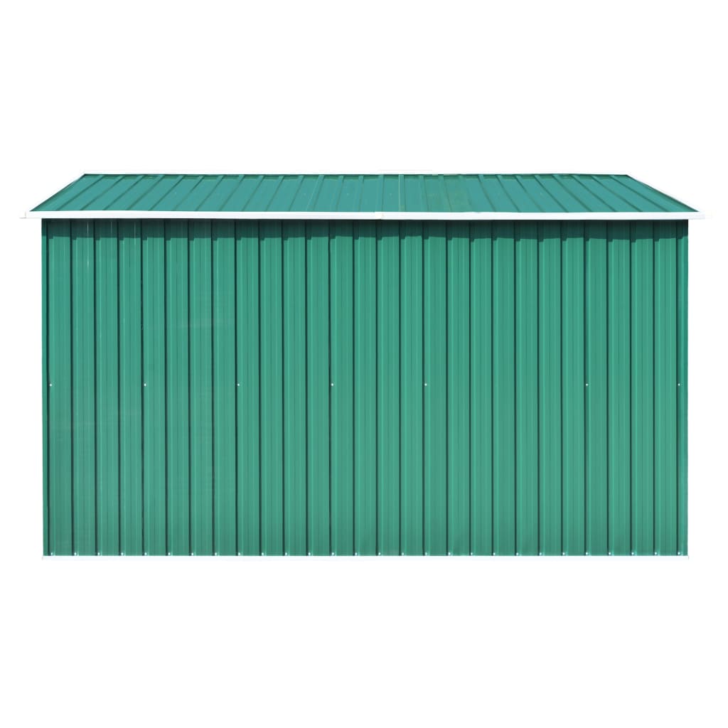 Abrigo de jardim 257x298x178 metal verde