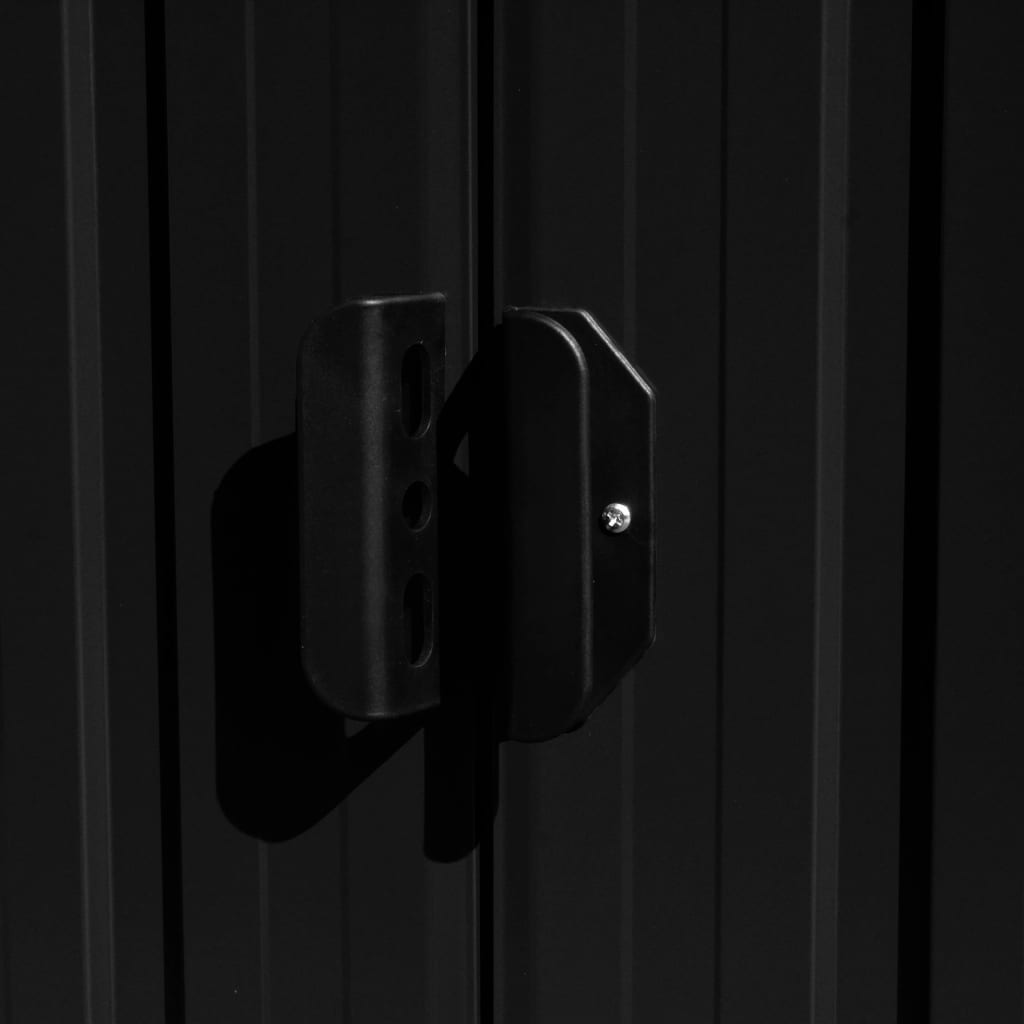 Abrigo de jardim 257x489x181 cm metal antracite