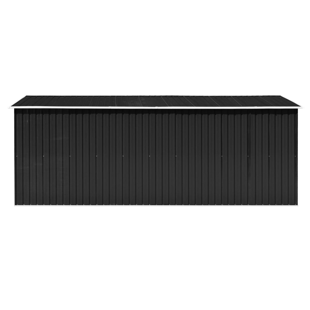 Abrigo de jardim 257x489x181 cm metal antracite