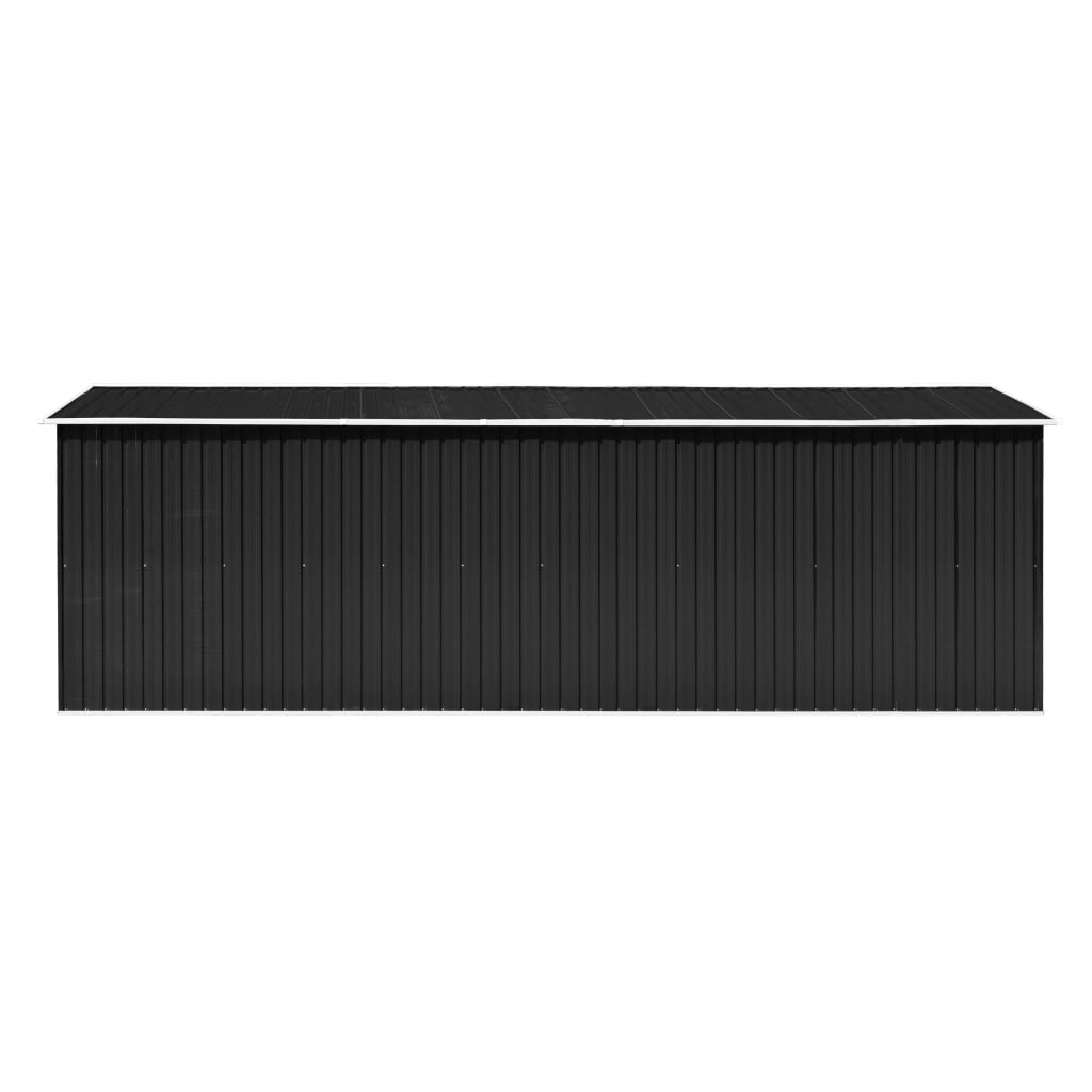 Abrigo de jardim 257x580x181 cm metal antracite