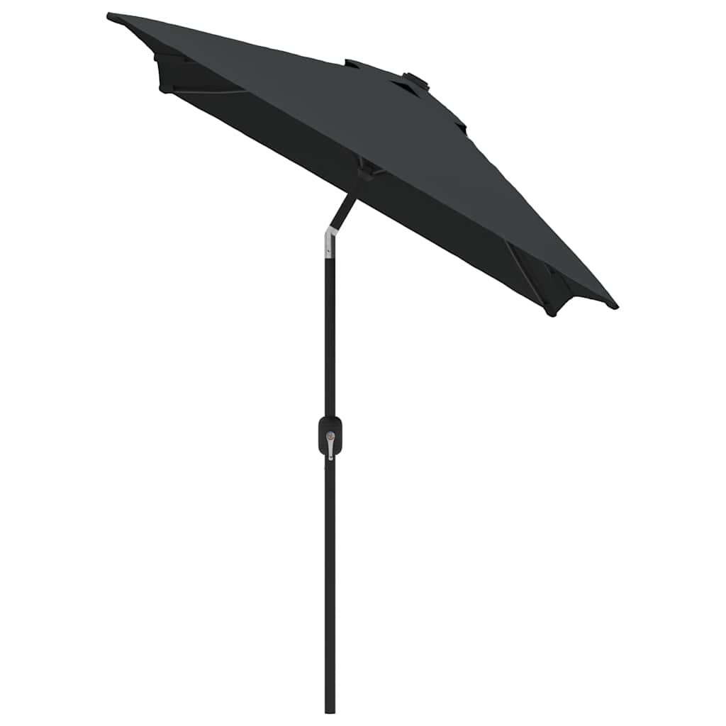 Guarda-sol de exterior com poste de metal 300x200 cm antracite