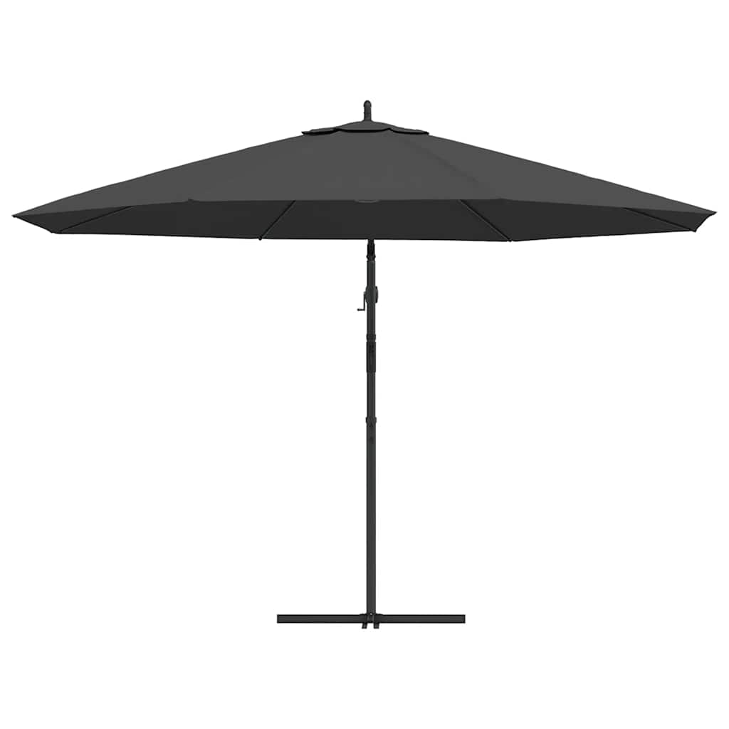 Guarda-sol cantilever com poste de alumínio 350 cm antracite