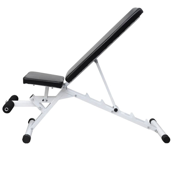 Banco musculação c/ conjunto de barras e halteres 60,5 kg