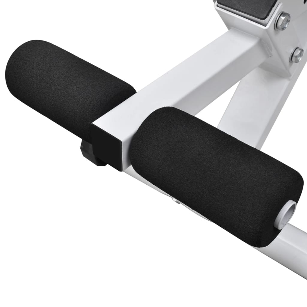 Banco musculação c/ conjunto de barras e halteres 60,5 kg