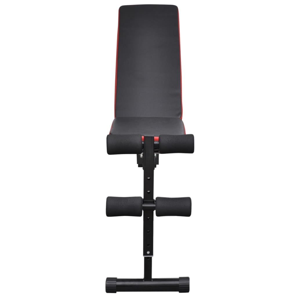 Banco musculação c/ conjunto de barras e halteres 60,5 kg