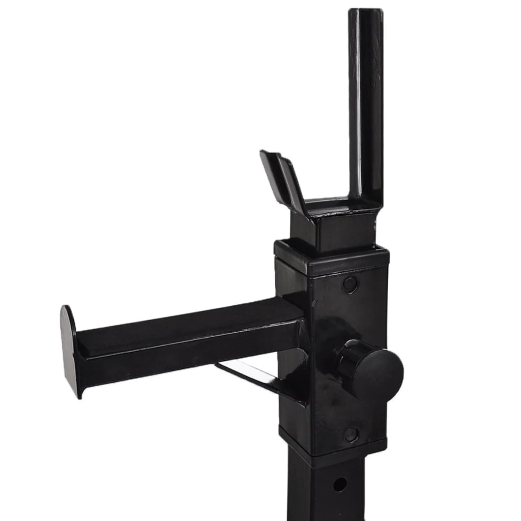 Suporte barra musculação c/ conjunto pesos e barras 60,5 kg