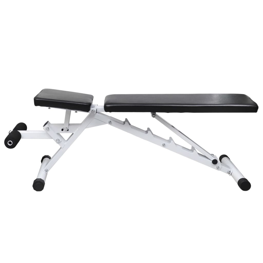 Banco musculação c/ conjunto de barras e halteres 30,5 kg