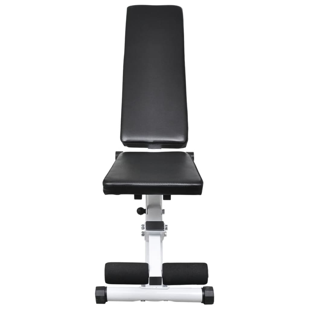 Banco musculação c/ conjunto de barras e halteres 30,5 kg