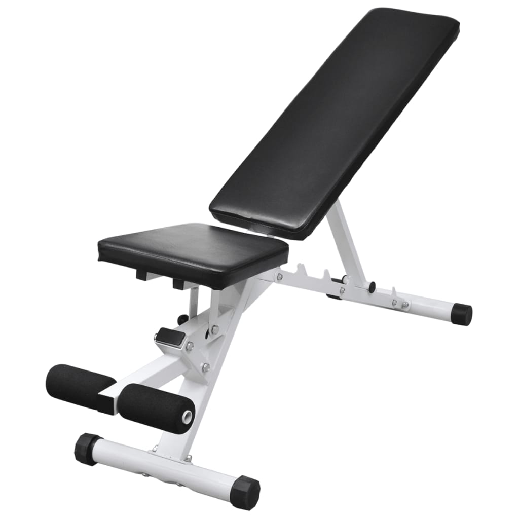 Banco musculação c/ conjunto de barras e halteres 30,5 kg