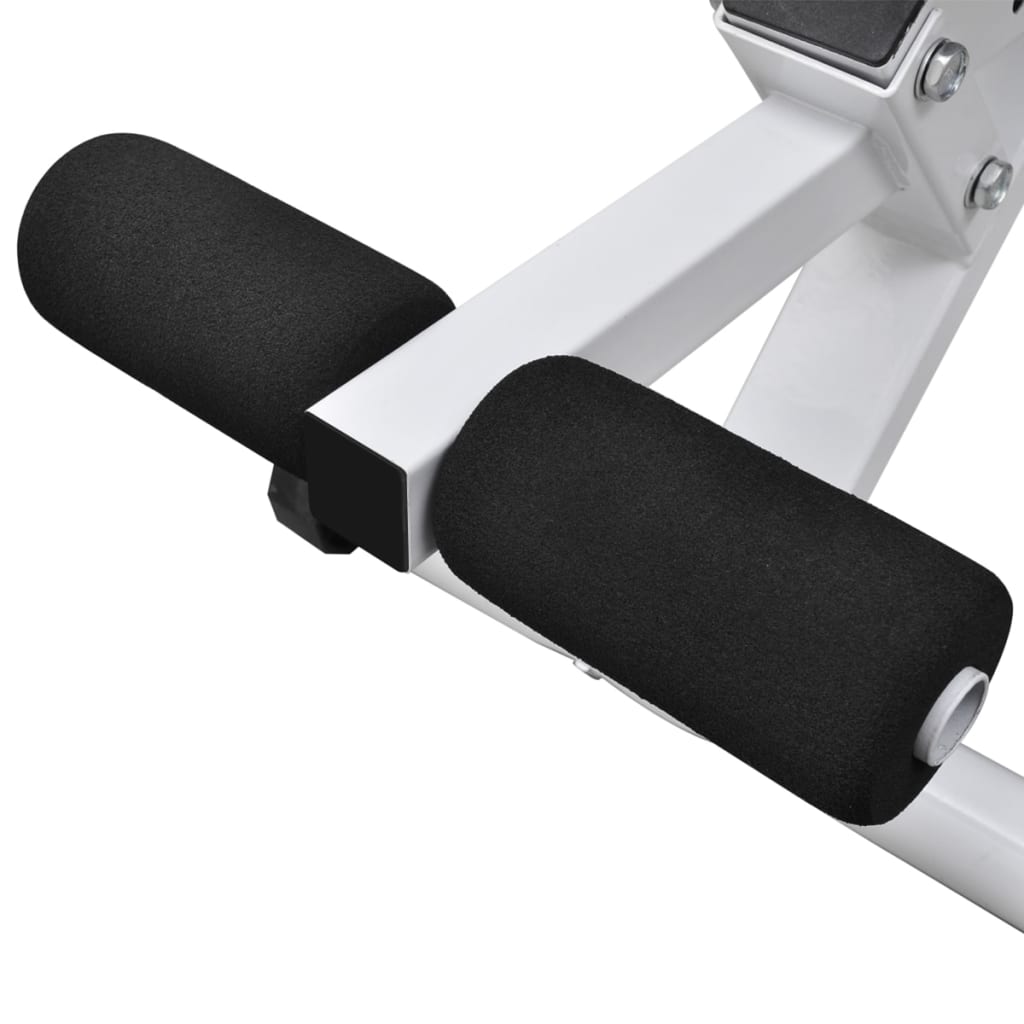 Banco musculação c/ conjunto de barras e halteres 30,5 kg