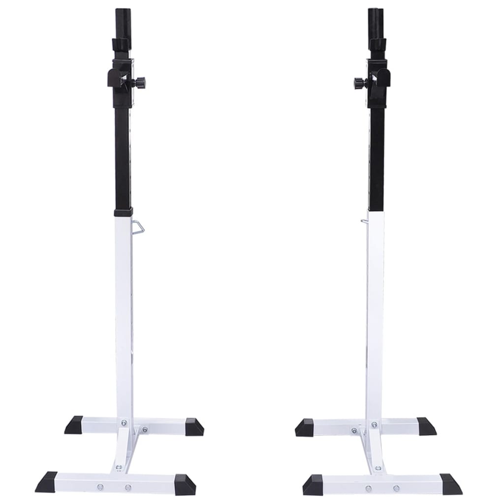 Suporte barra musculação c/ conjunto pesos e barras 30,5 kg