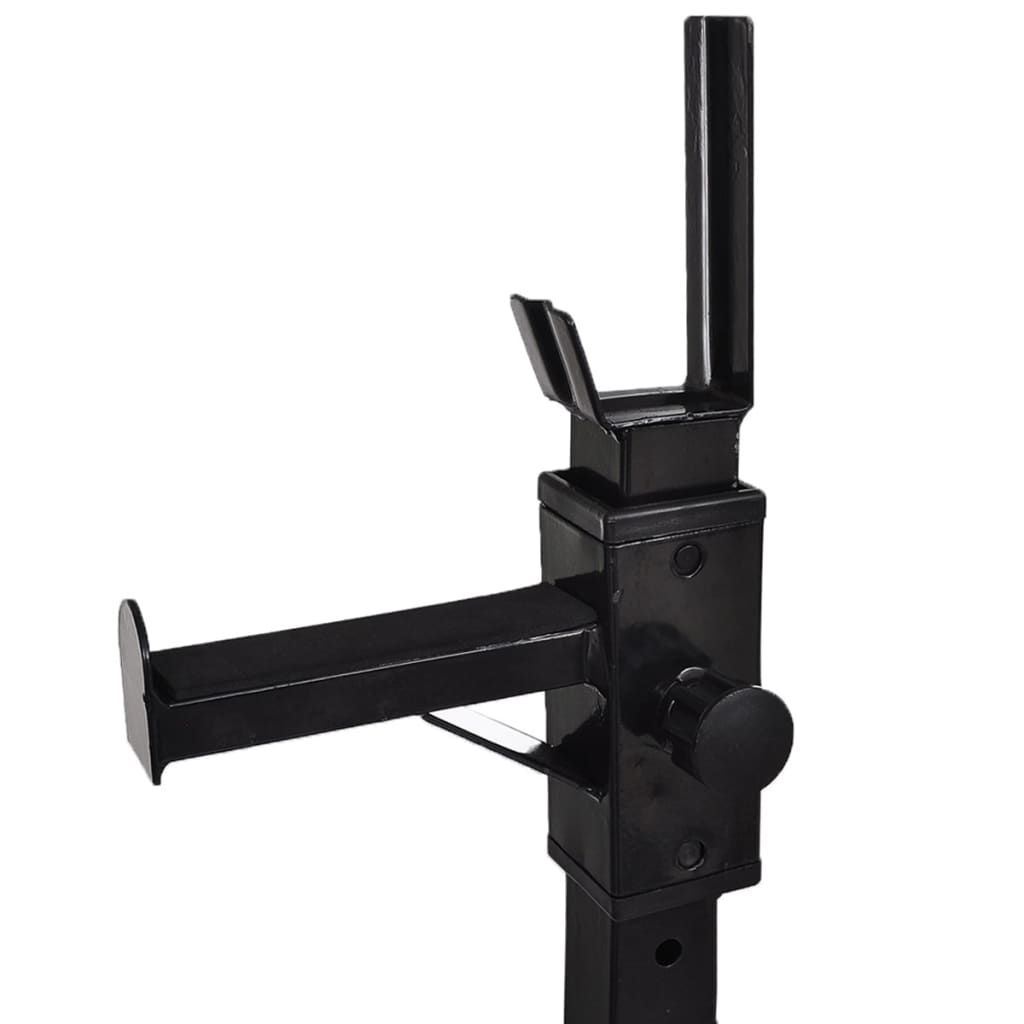 Suporte barra musculação c/ conjunto pesos e barras 30,5 kg