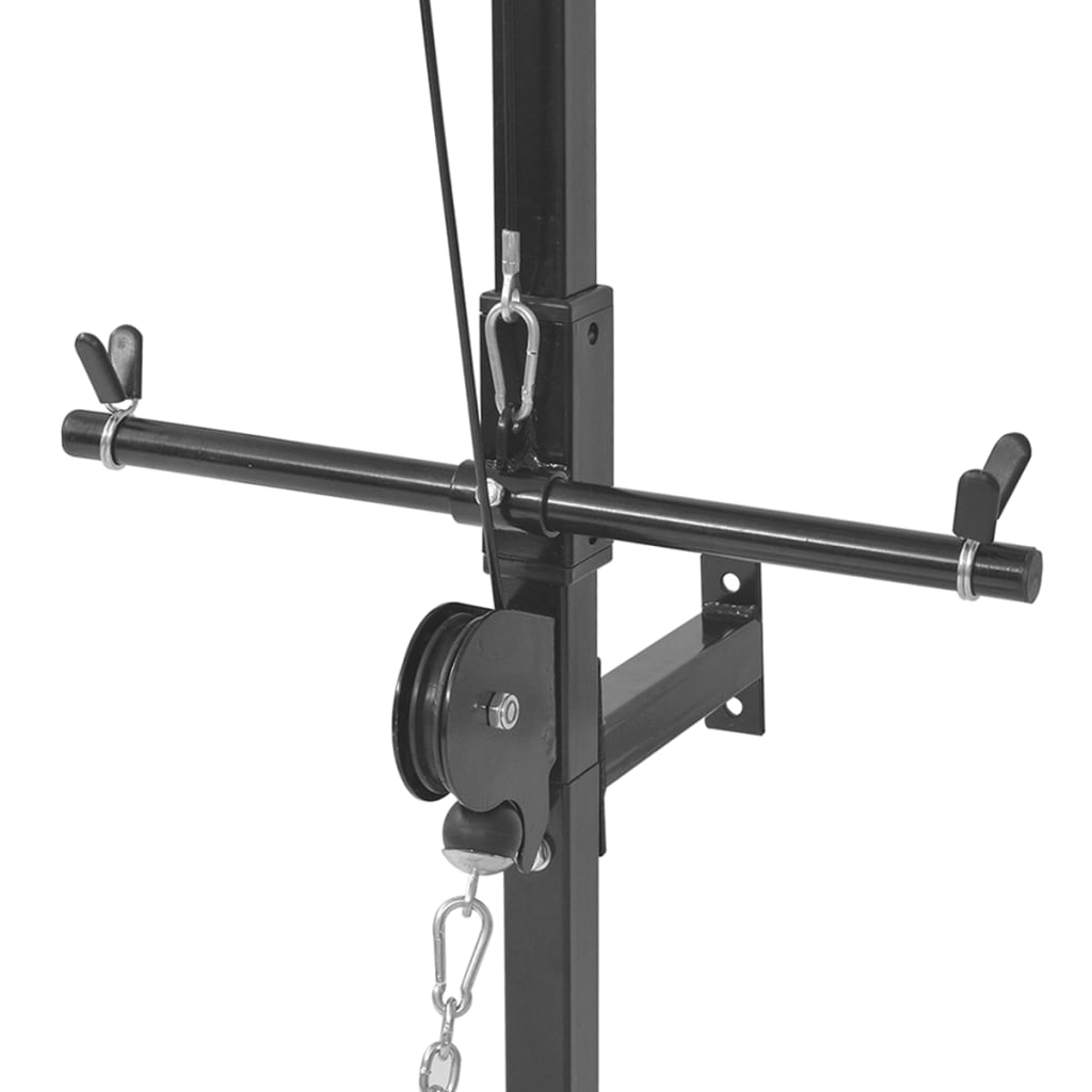 Torre musculação parede com conjunto barras e halteres 60,5 kg
