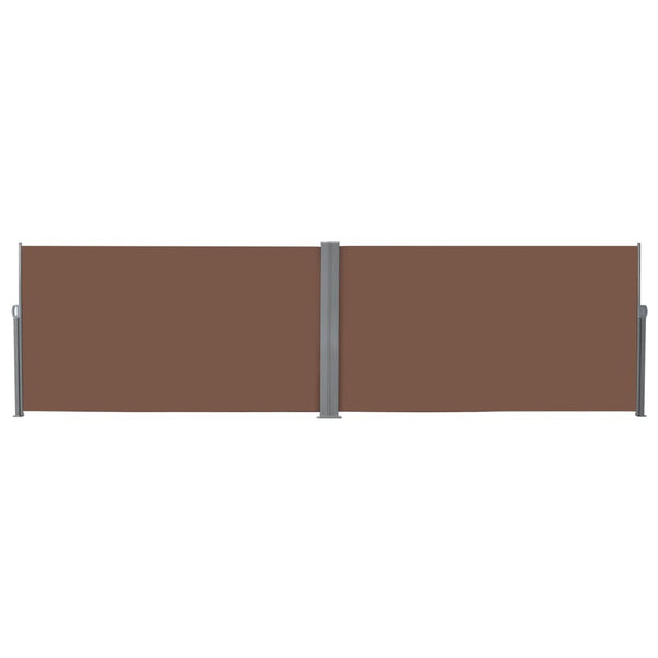 Toldo lateral retrátil 160x600 cm castanho
