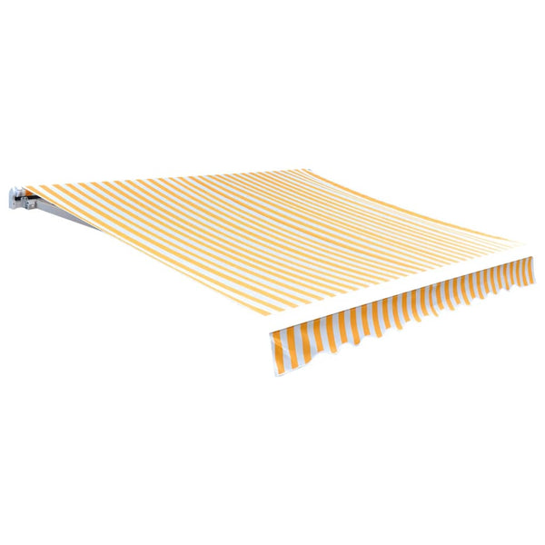 Lona para toldo laranja e branco 350x250 cm