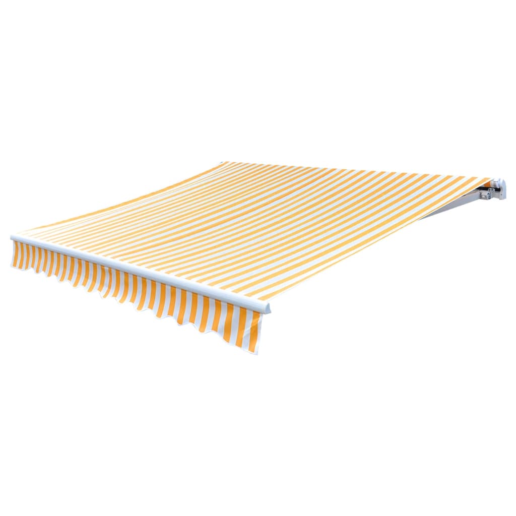 Lona para toldo laranja e branco 450x300 cm