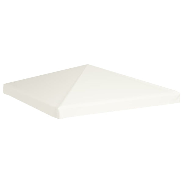 Cobertura de gazebo 310 g/m² 3x3 m branco nata