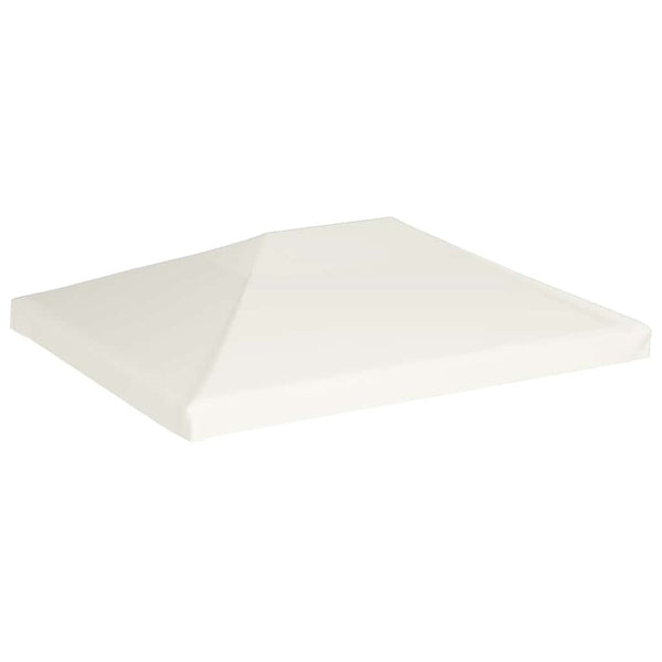 Cobertura de gazebo 310 g/m² 4x3 m branco nata