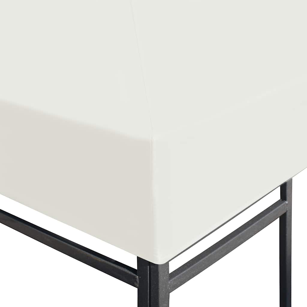 Cobertura de gazebo 310 g/m² 4x3 m branco nata