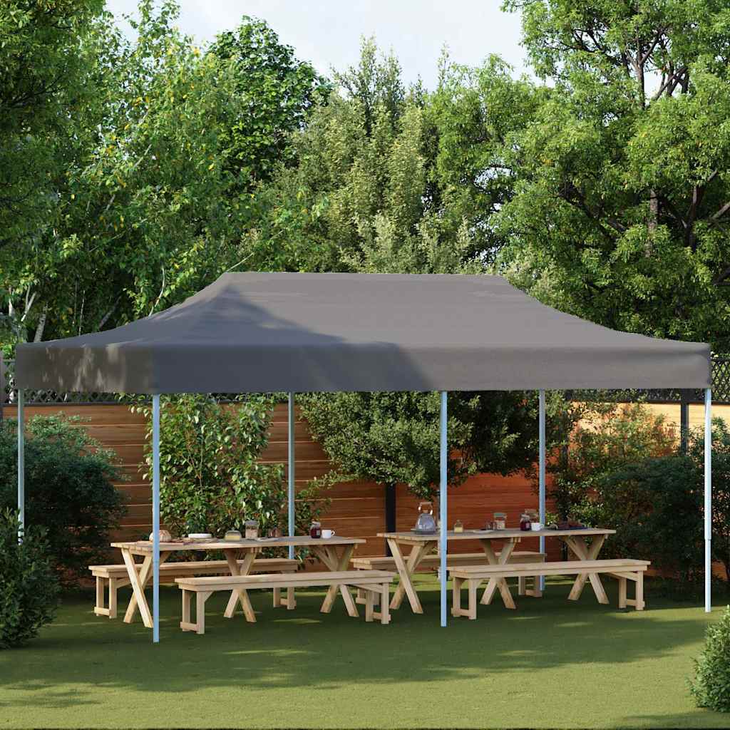 Tenda para festas pop-up dobrável 3x6 m antracite