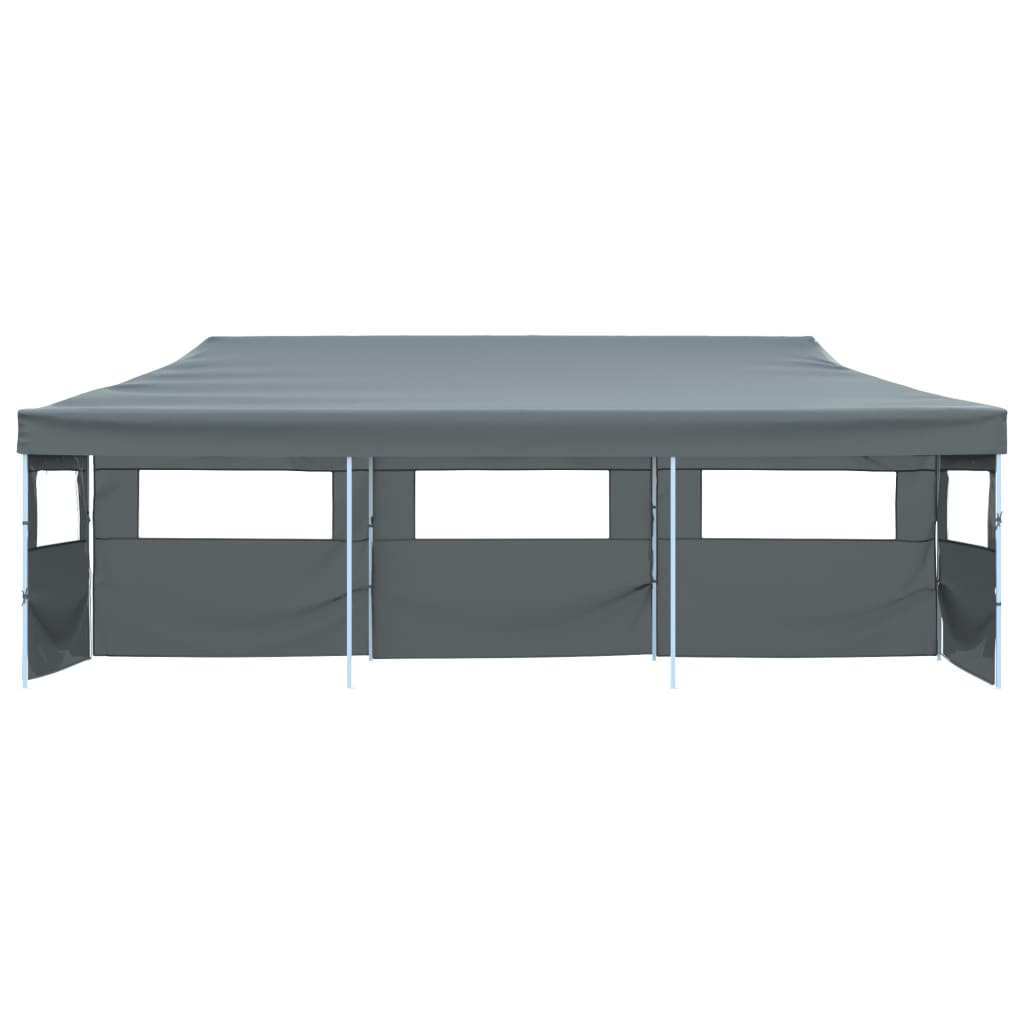 Tenda para festas pop-up dobrável c/ 5 paredes 870x291x315 cm antracite