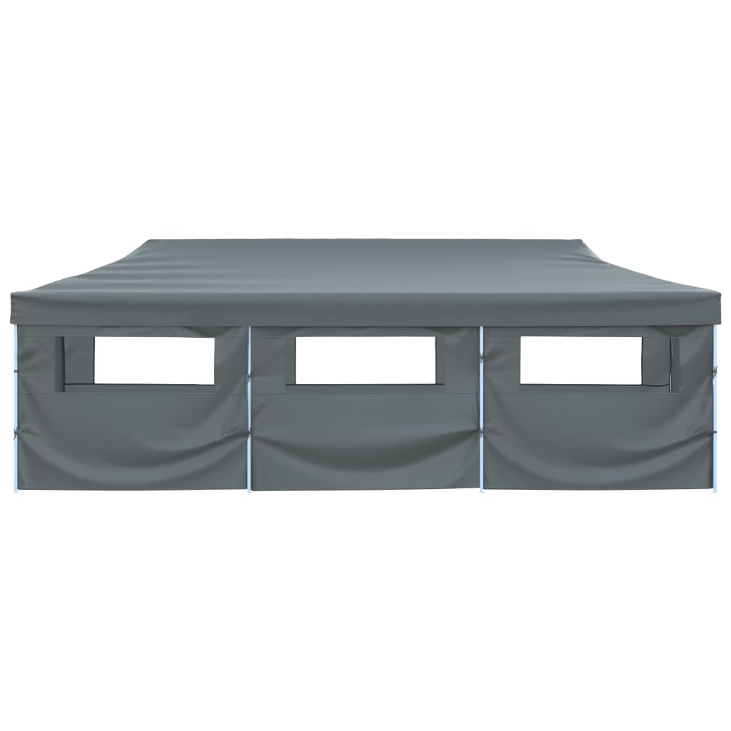 Tenda para festas pop-up dobrável c/ 8 paredes 870x291x315 cm antracite