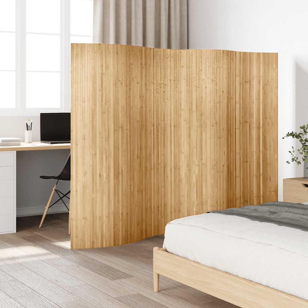 Biombo/divisória de sala 250x165 cm bambu natural