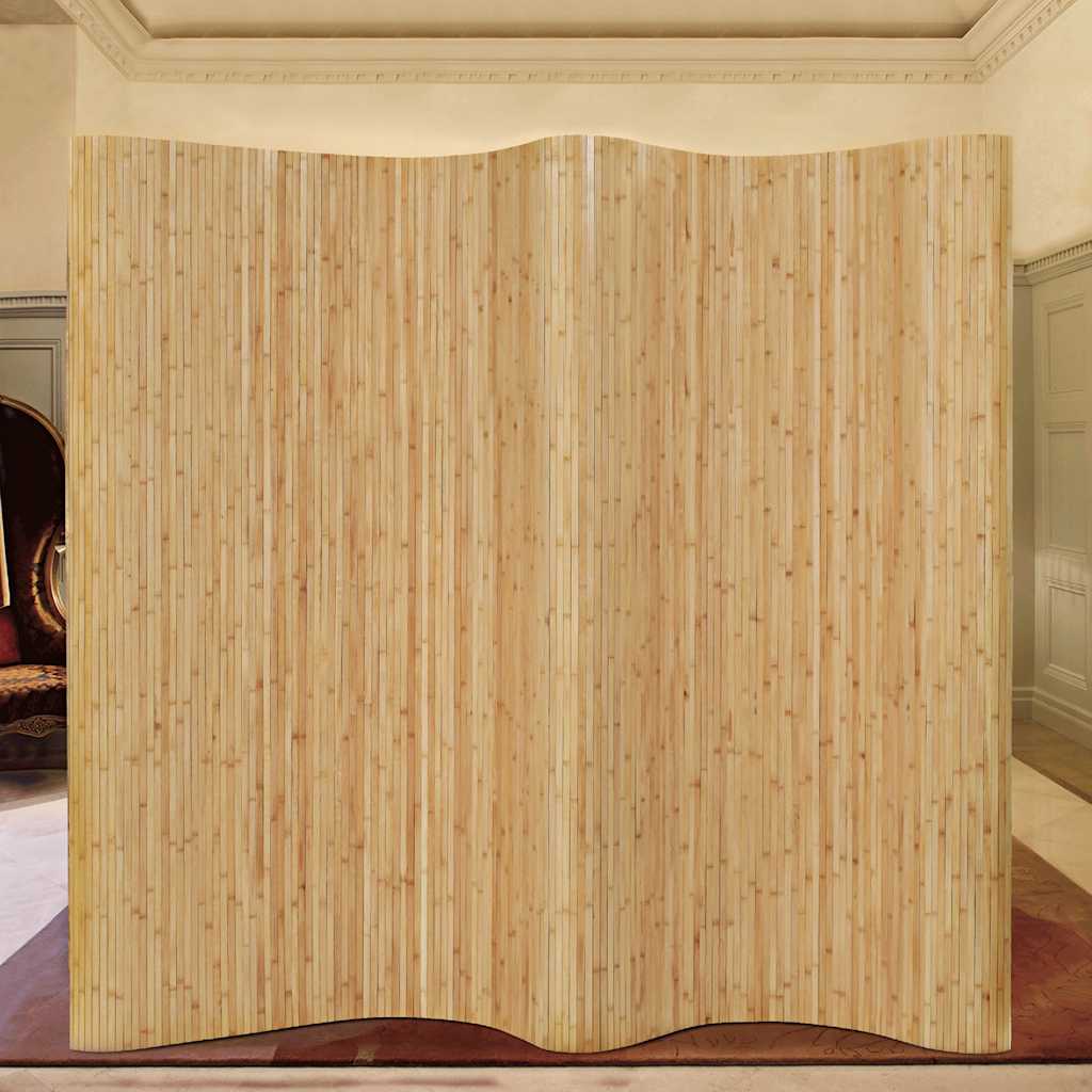 Biombo/divisória de sala 250x165 cm bambu natural