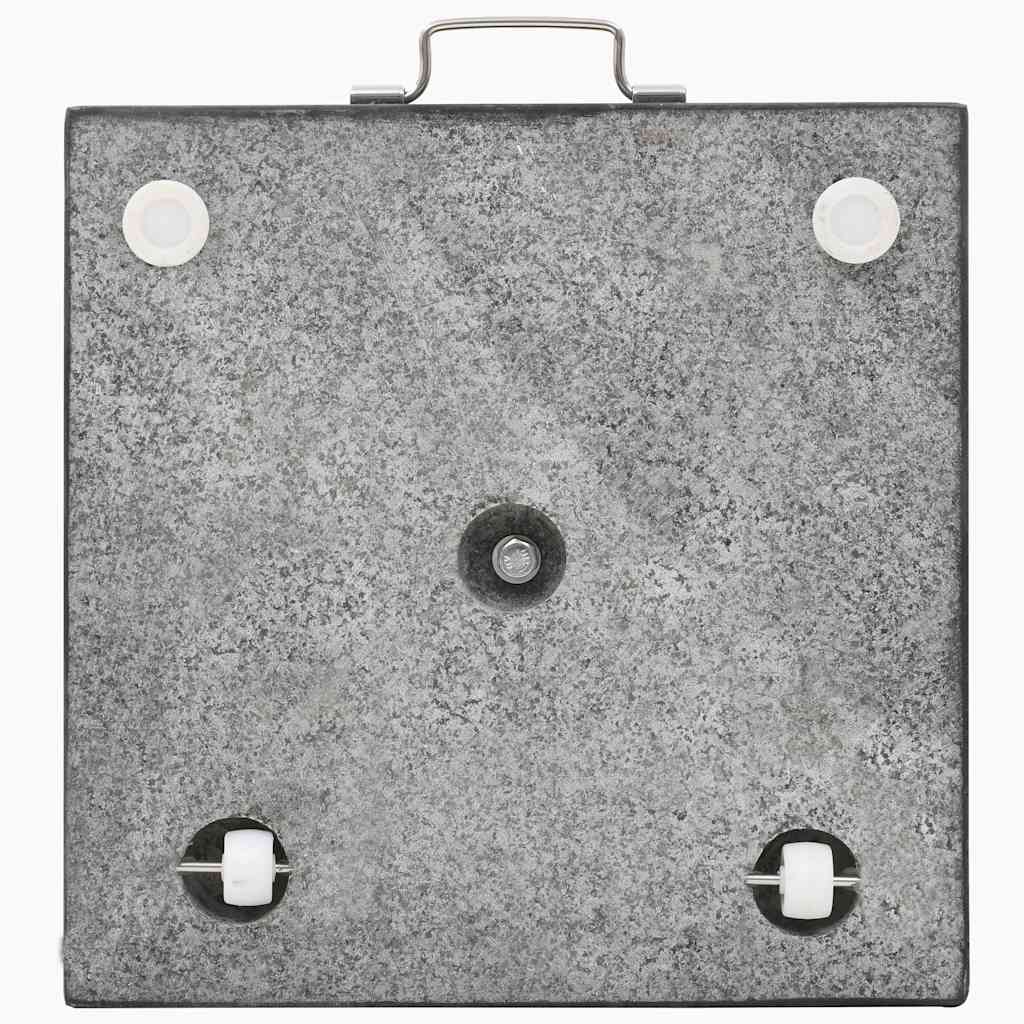 Base de guarda-sol quadrada granito 28,5 kg preto
