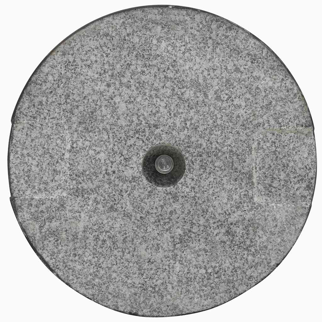 Base de guarda-sol redonda granito 20 kg preto