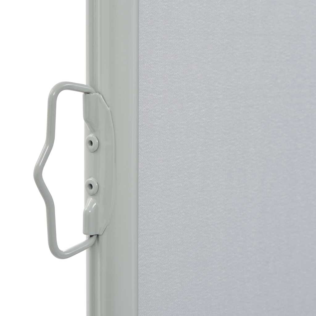 Toldo lateral retrátil para pátio 160x300 cm cinzento