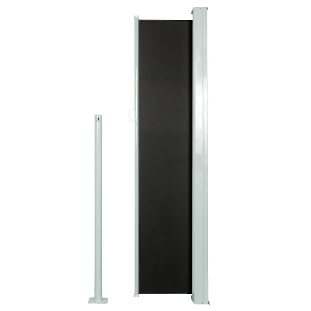 Toldo lateral retrátil 140x300 cm preto