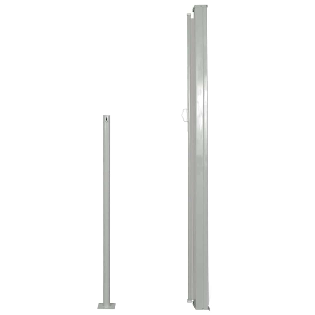 Toldo lateral retrátil 140x300 cm cinzento