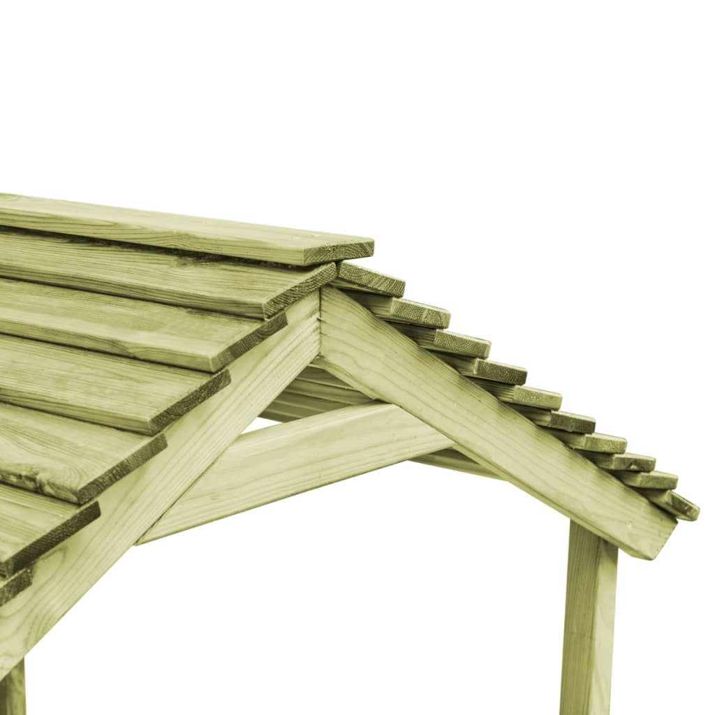 Casa de brincar exterior c/ caixa areia 128x120x145cm pinho