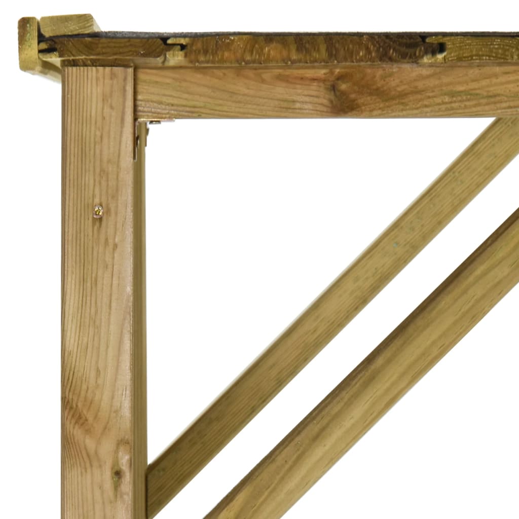 Abrigo para arrumação lenha/ferramentas 253x80x170 cm pinho