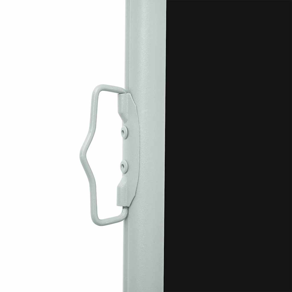 Toldo lateral retrátil 160 x 500 cm preto