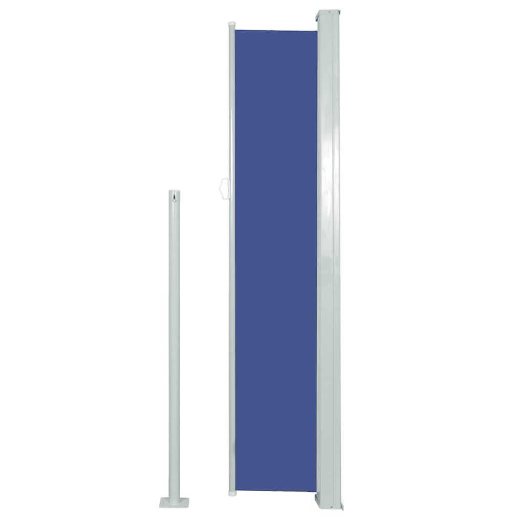 Toldo lateral retrátil 160 x 500 cm azul