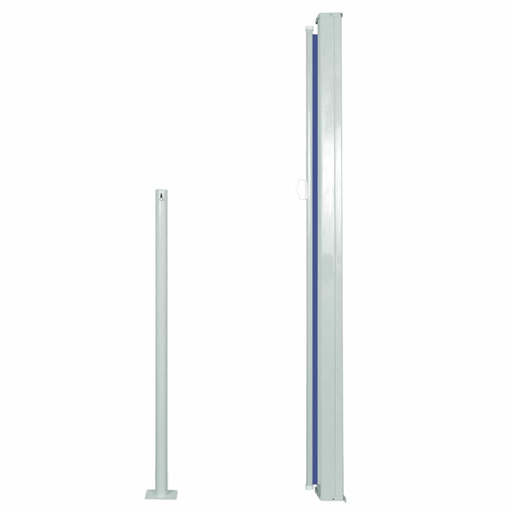 Toldo lateral retrátil 160 x 500 cm azul