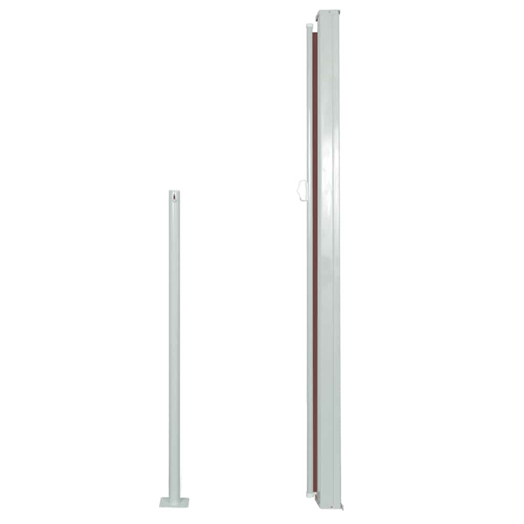 Toldo lateral retrátil 160 x 500 cm castanho