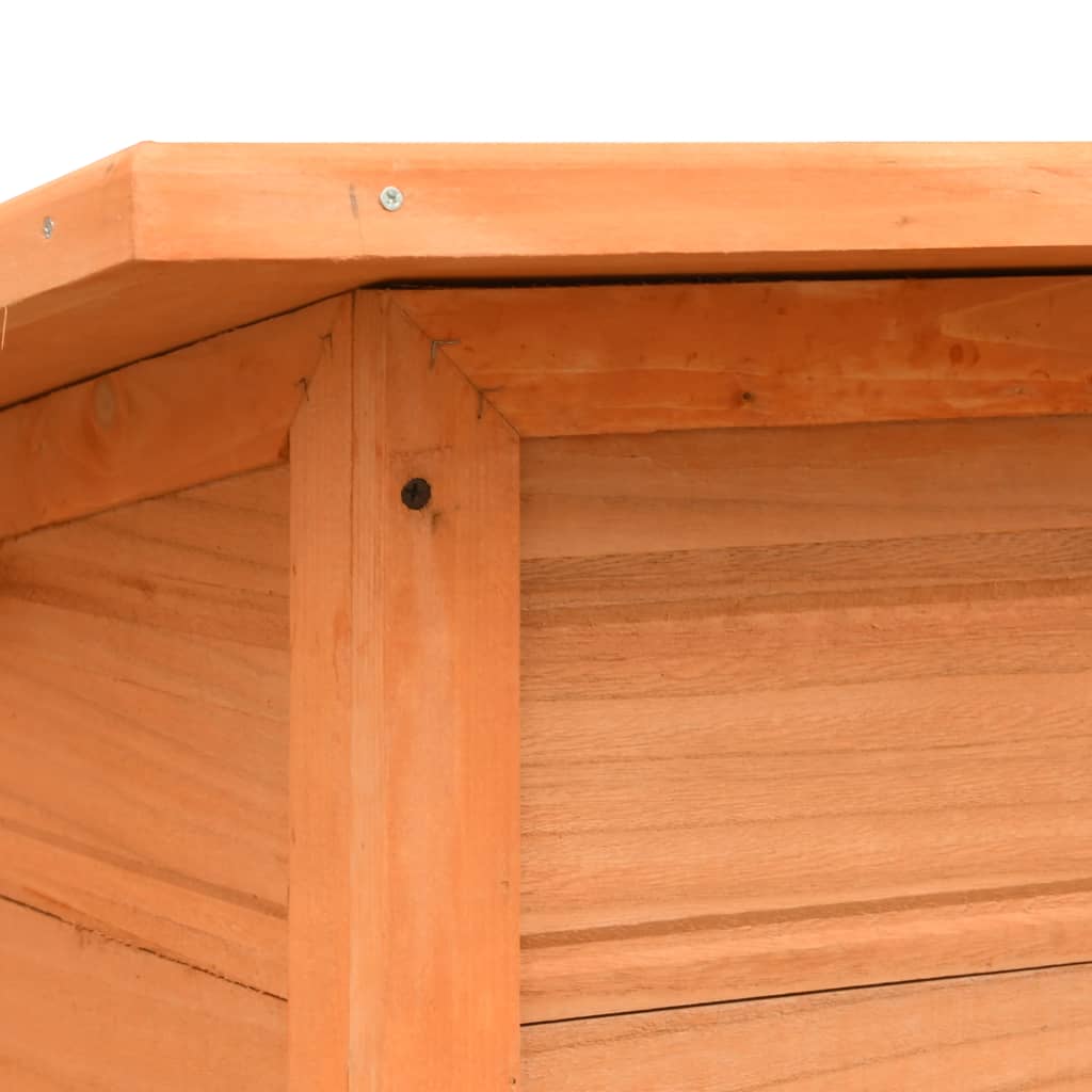 Casota para cão pinho e abeto maciços 120x77x86 cm